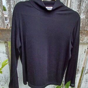 Wrangler Riata Black Sheer Turtleneck